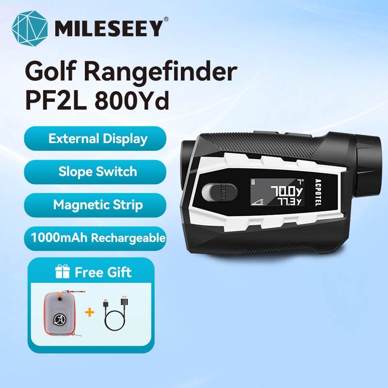 Localizador De Alcance De Golfe Acpotel PF2L-800Yard Com Inclinação Magnética , Precisão De ± 0.5 Jardas , Disco A Laser