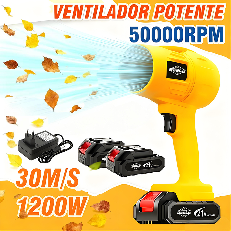 Soprador turbo portátil recarregável De Folhas Para Carro Muito Forte  GEELE
