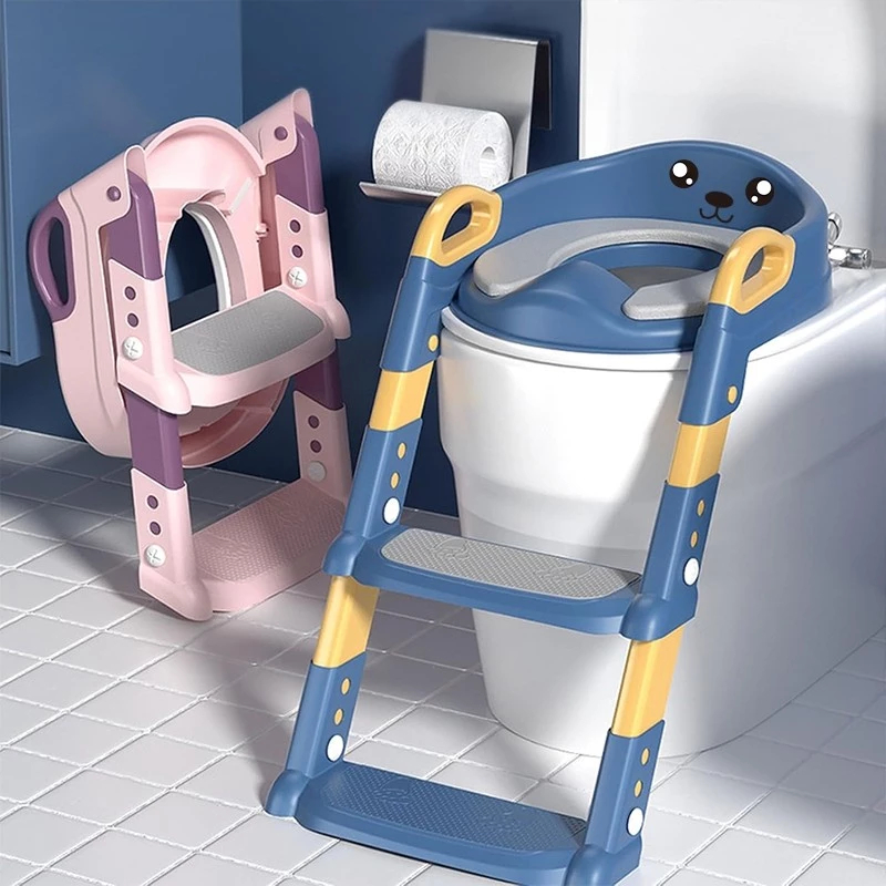 Assento Redutor De Penico Infantil Para Vaso Sanitário , Com Escada , Auxilia No Treinamento De Higiene