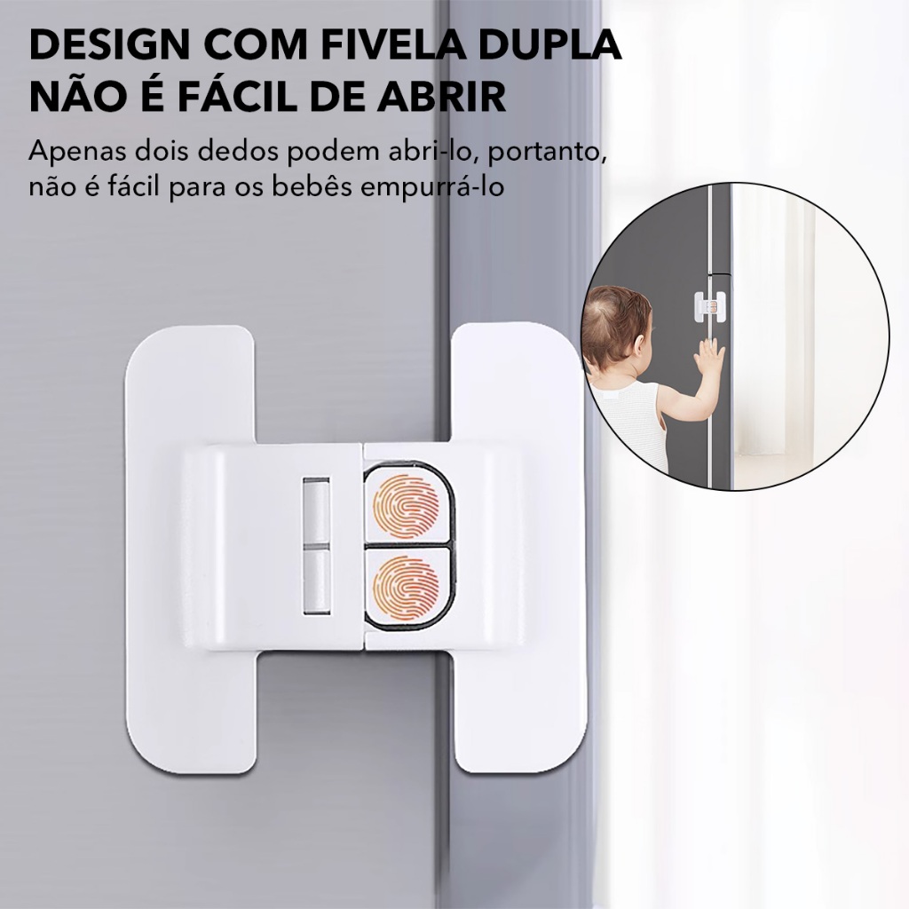 Fechadura De Geladeira Doméstica Trava para Porta de Geladeira Protetor Segurança Criança Proteção Bebê