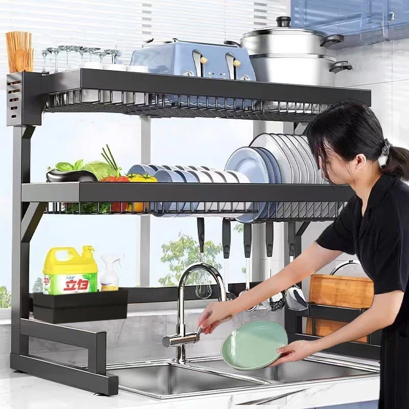 haosin Escorredor de Louça Suspenso em Aço Inox 65cm para Cozinha