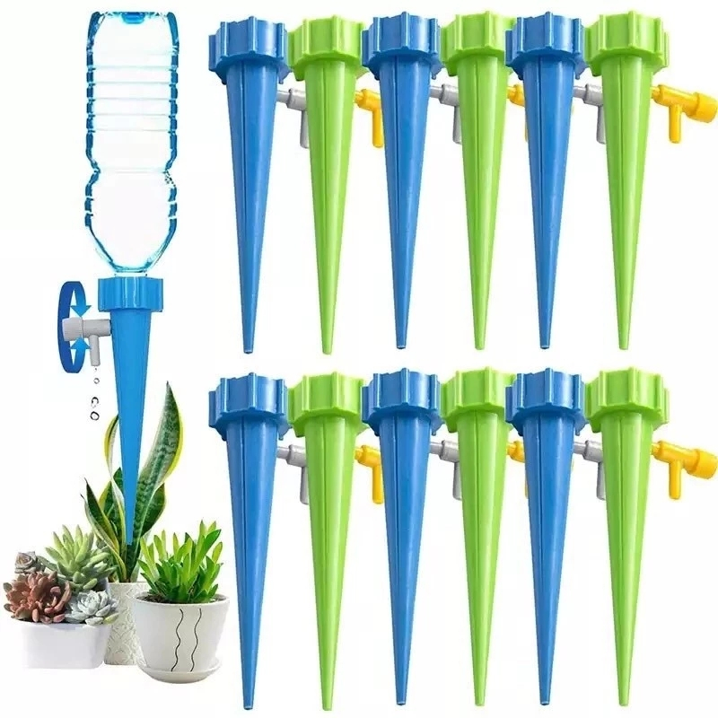 Kit Com 12/24/36 Gotejador Irrigador Acoplável Em Garrafa Pet Jardim Dosador Vaso Em Garrafa