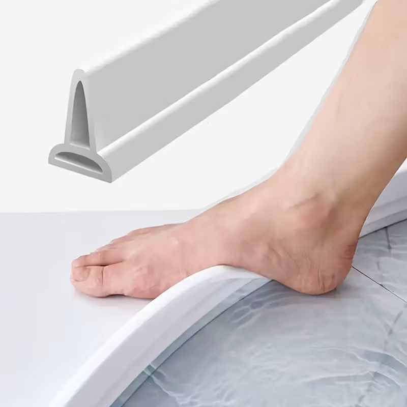 Barreira de Agua Retenção em Silicone Vedação Area Molhada Banheiro Box