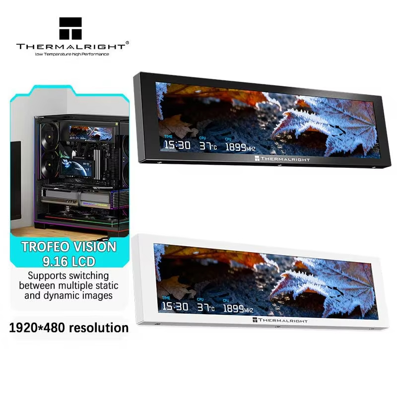 Tela secundária USB-C TROFEO VISION Thermalright de 9,16 polegadas, monitor LCD HD magnético