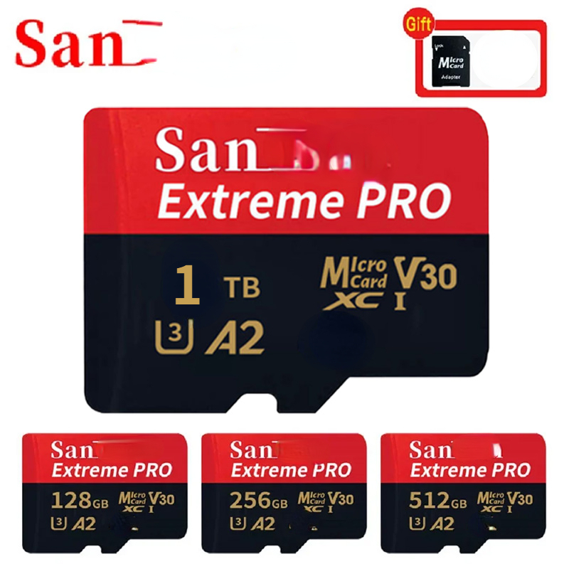 Cartão Micro SD Extreme Pro 128gb 64gb 32gb 256gb 512gb De Memória