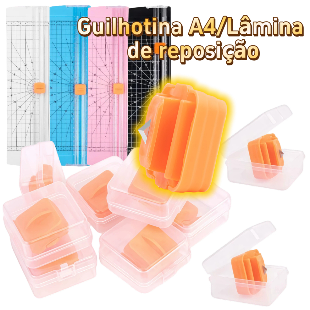 MEDOOSI Guilhotina Lâmina Sobressalente A4/A5 - Bidirecional, Segurança e Fácil Substituição para Cortador de Papel