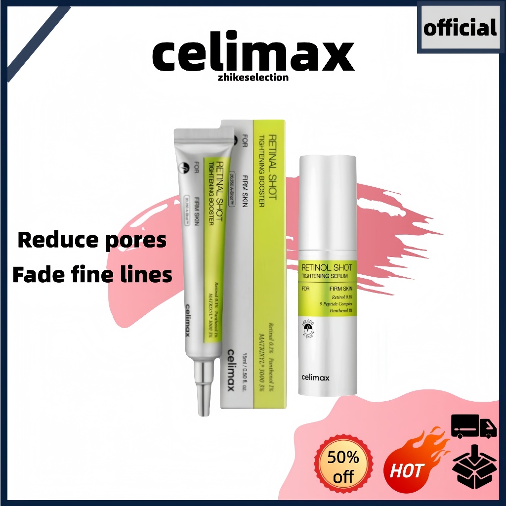 5.5 [CELIMAX] O Conjunto VITA-A (RETINAL SHOT TIGHTENING BOOSTER 15ml + Soro De Aperto RETINOL 30mL)