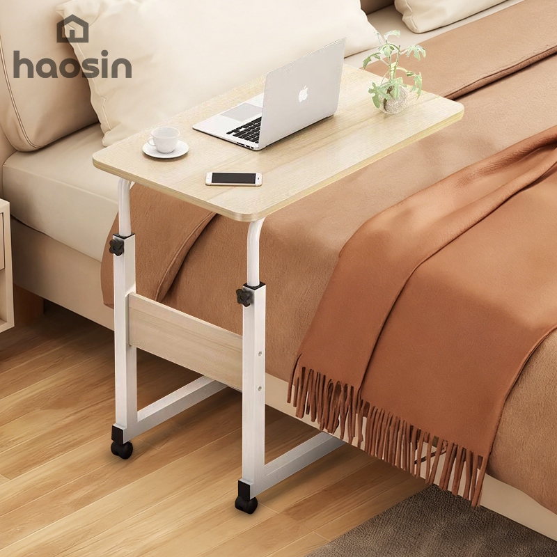 Mesa Ajustável Para Laptop Cama-Com Rodas , Superfície Grande E Base Antiderrapante