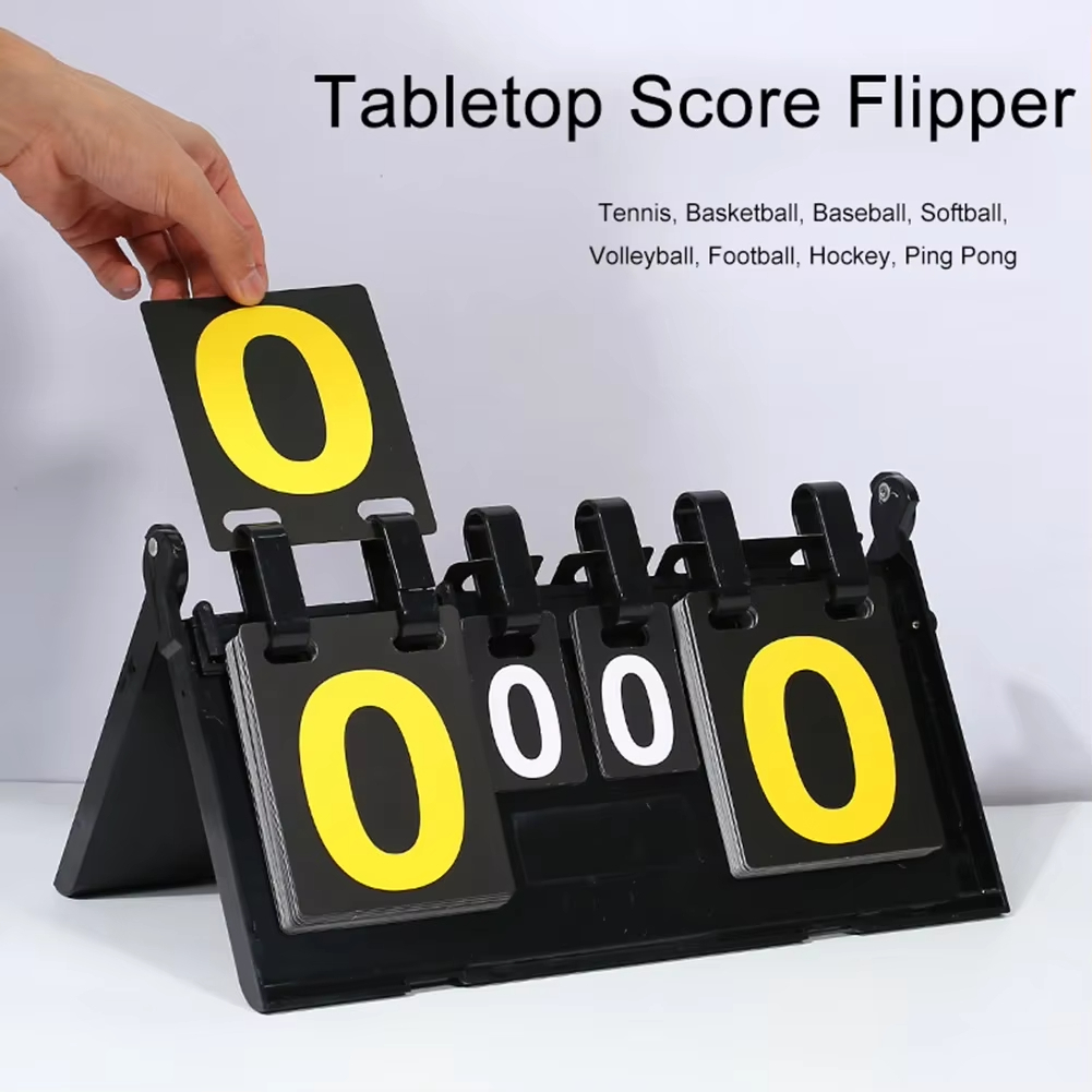Placar de Mesa Multifuncional – Dobrável e Portátil, Para Tênis de Mesa/Basquete/Vôlei, Contador Preciso