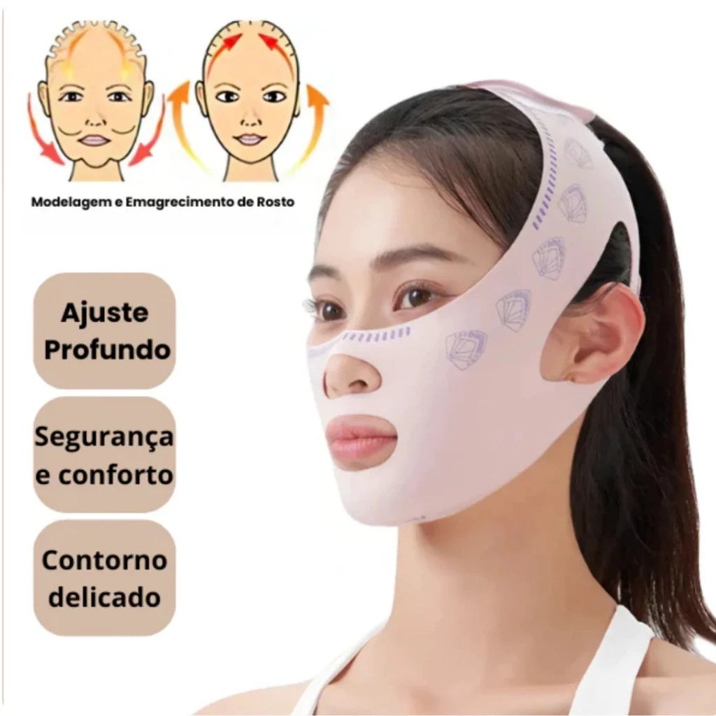 Faixa Modeladora Facial – Elimina Queixo Duplo , Rugas E Flacidez | Elevador