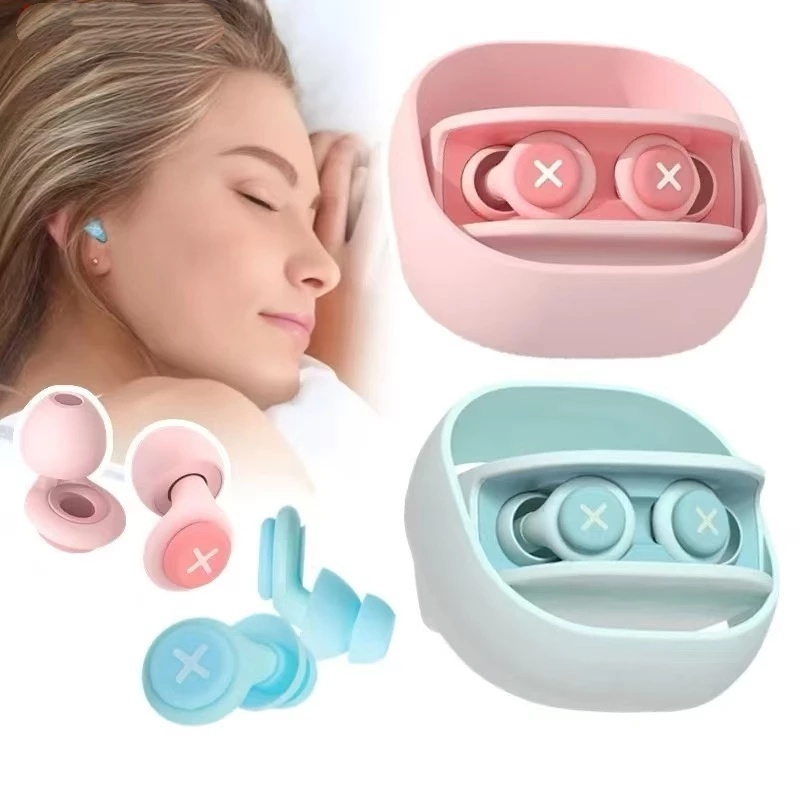 Protetor de Ouvido para Dormir/Protetor Auricular Anti-ruído/Tampão de Ouvido Silicone/Abafador de Ruídos para Dormir