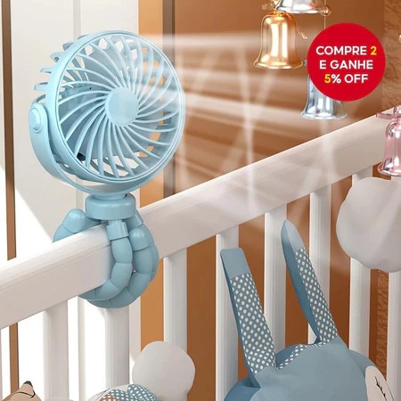 Ventilador De Resfriamento De Poeira Portátil Recarregável USB Mini Tripé Silencioso De 3 Velocidades Garra Ajustável