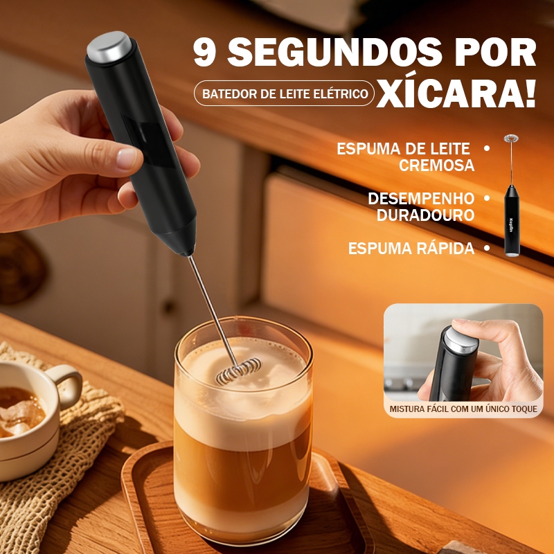 Misturador Mixer Elétrico para Bebidas Leite Café Clara