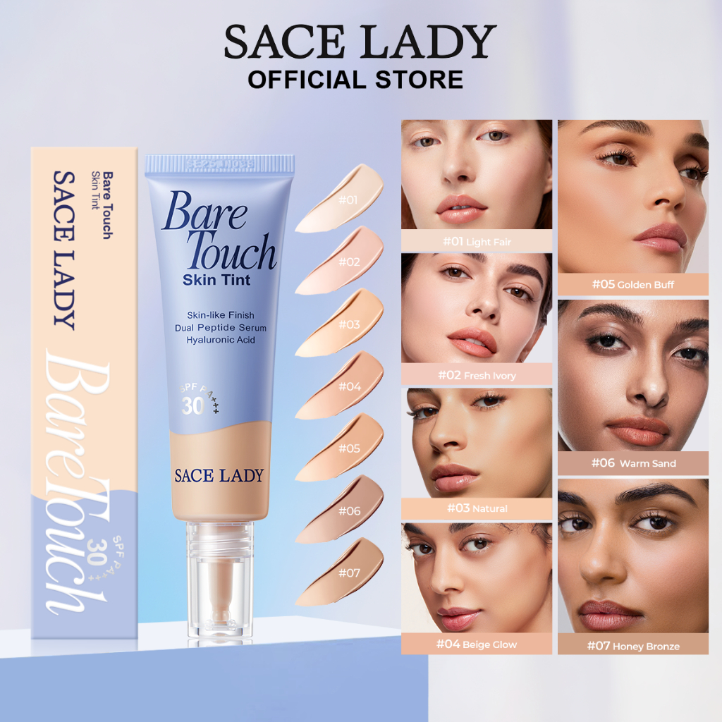 Skin Base Líquida FPS30 SACE LADY Longa Duração Soft Matte Tintura de Pele Alta Cobertura
