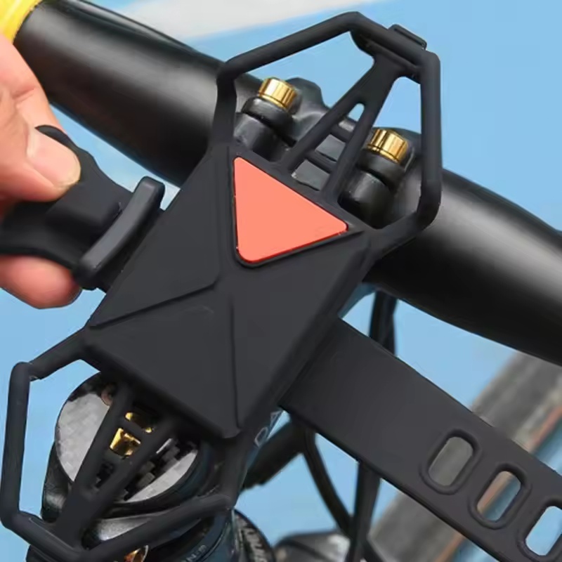 360 ° Suporte Giratório Para Celular , Bicicleta , Motocicleta , Seguro De Silicone , Tipo Puxar Todos Os Suportes De Te