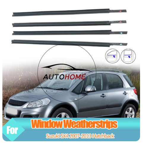 Vedação De Calafetagem Da Janela Externa Do Carro Para Suzuki SX4 2006-2016 Moldagem Faixa Climática Guarnição De Plásti