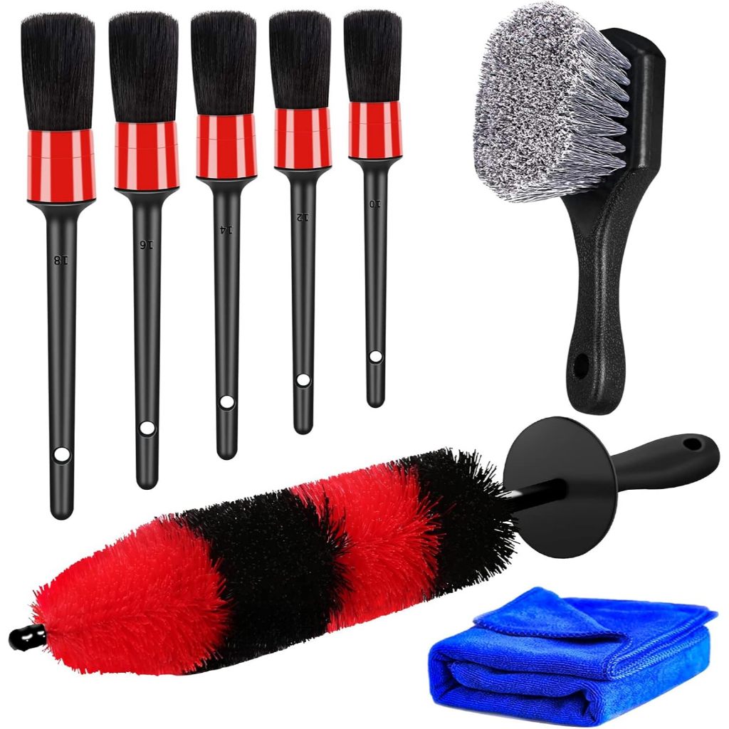Kit De Escovas Para Rodas De Carro Para Pneus 8 Pecas