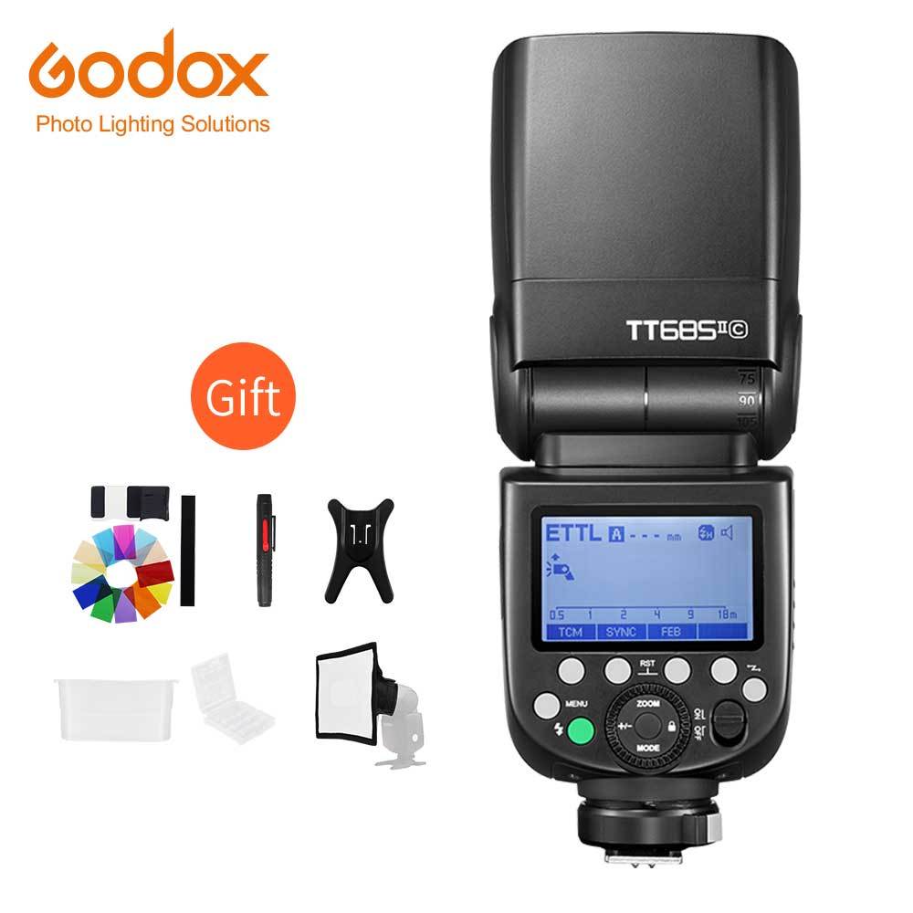 Godox TT685II Speedlight Na Câmera 2.4G Wirelss X Sistema Flash TTL HSS Speedlite