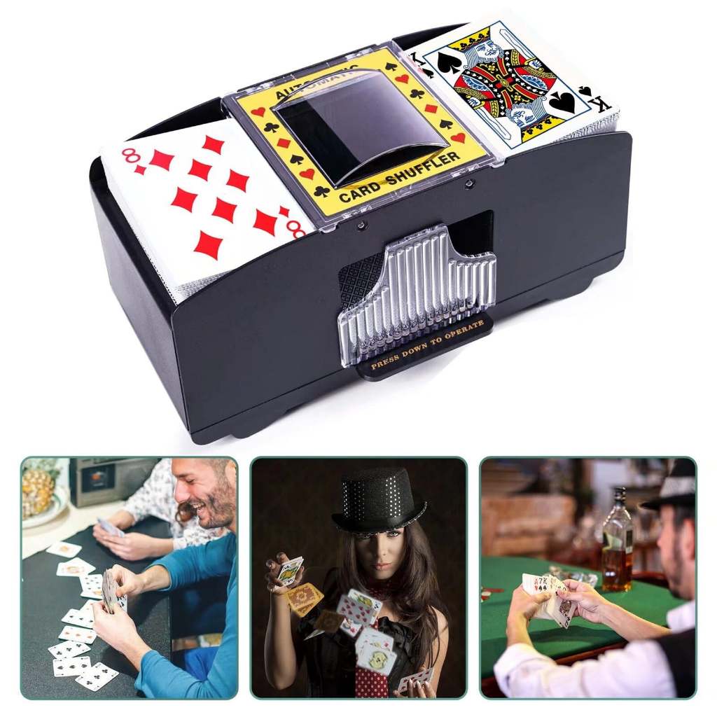 Embaralhador Automático Cartas Uno Baralho Truco Embaralhador Misturador Automático De Cartas De Baralho Jogo