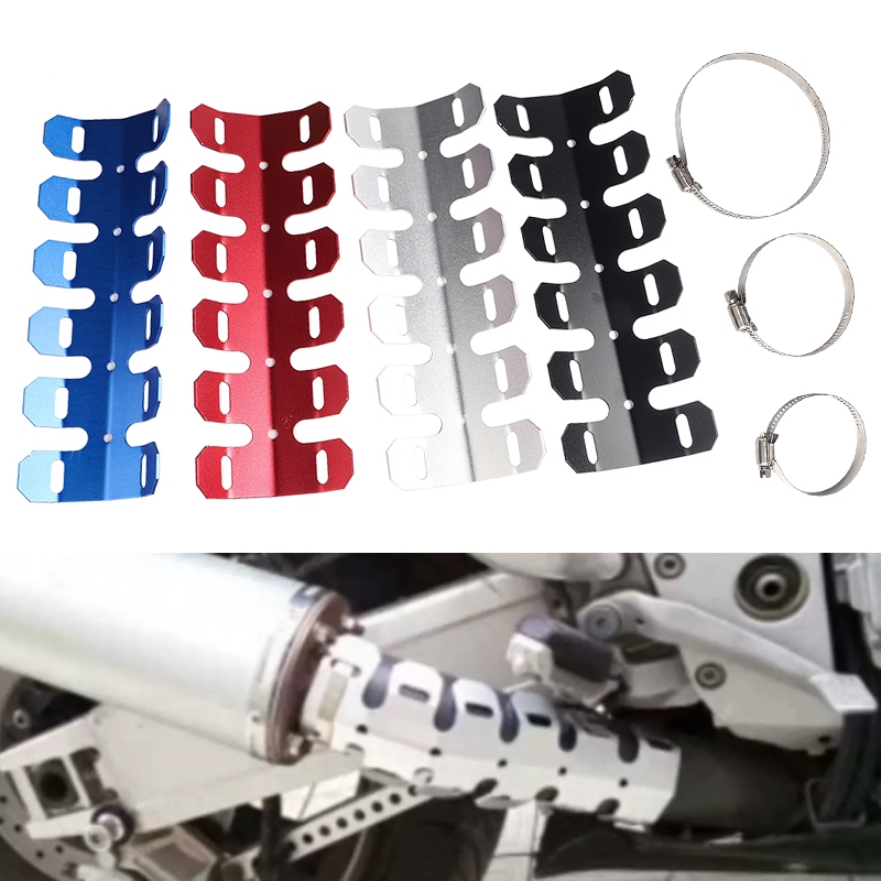 Silenciador De Escapamento Universal Para Motocicleta , Capa Protetora Térmica Calcanhar , Dirt Bike