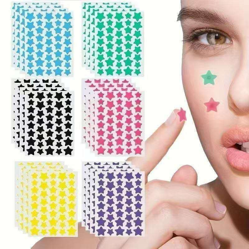 200 Acne Patch Adesivos Multicoloridos Para Acne Estrela São Suaves E Não Irritantes Podem Melhorar A Pele Da-Sortidas