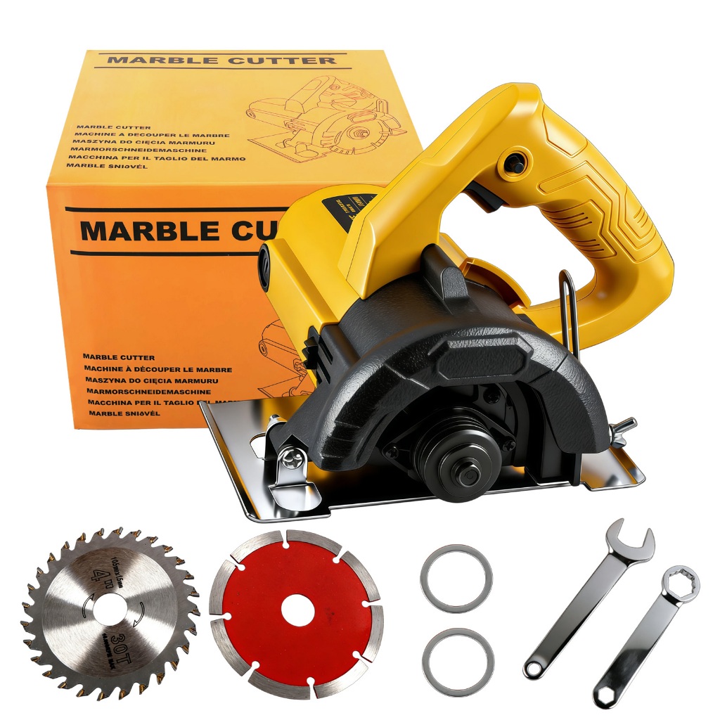 Serra Mármore Profissional 1550W 45 Graus 110mm Disco De Corte Tools Corta Piso Profissional