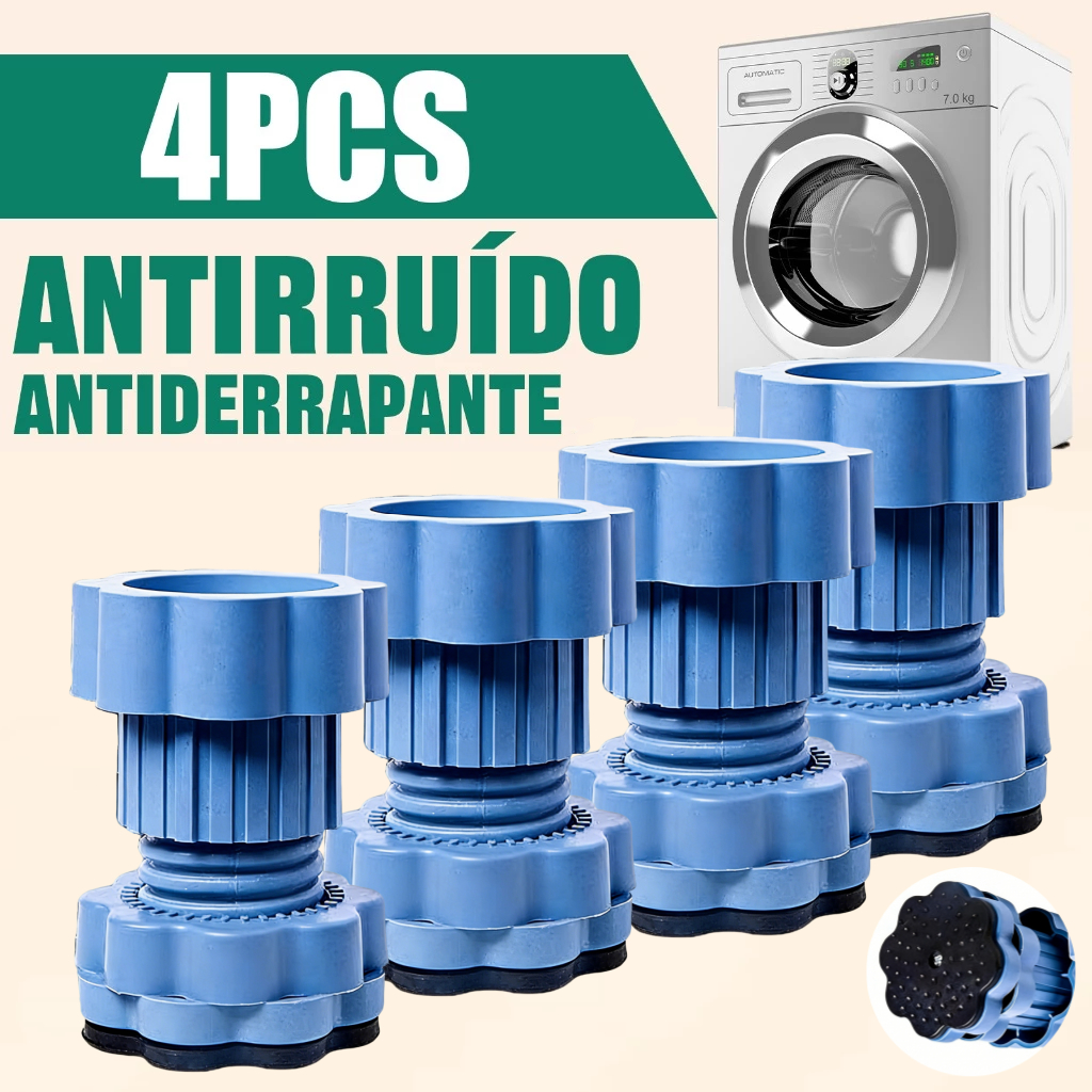 4 Pçs Anti Vibração Pés Almofadas Antiderrapante Absorção De Choque Máquina De Lavar  Aumentando Almofada Esteira