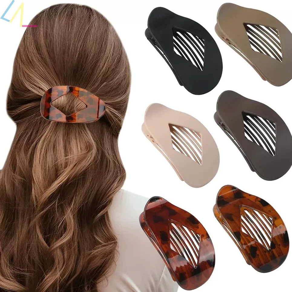 Coreano simples elegante grampo de cabelo grande bico de pato cocar feminino