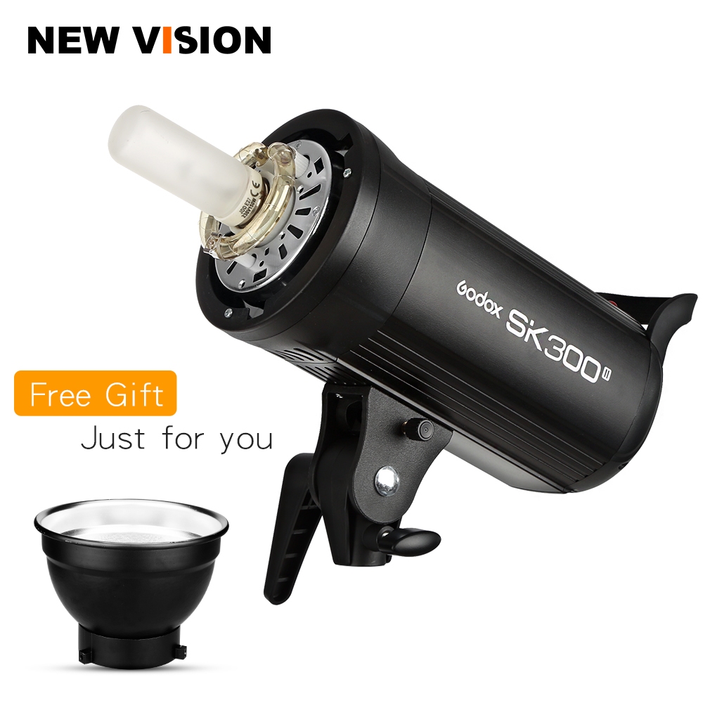 Godox SK300II 300Ws GN65 Professional Studio Strobe Com Sistema 2.4G Sem Fio X Integrado Oferece Tiro Criativo