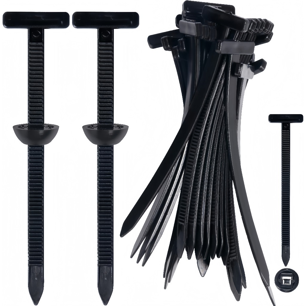 REECY Kit50- 200 Abraçadeiras de Nylon Reforçadas | Travamento Automático Universal Plástico Fixação Automotiva