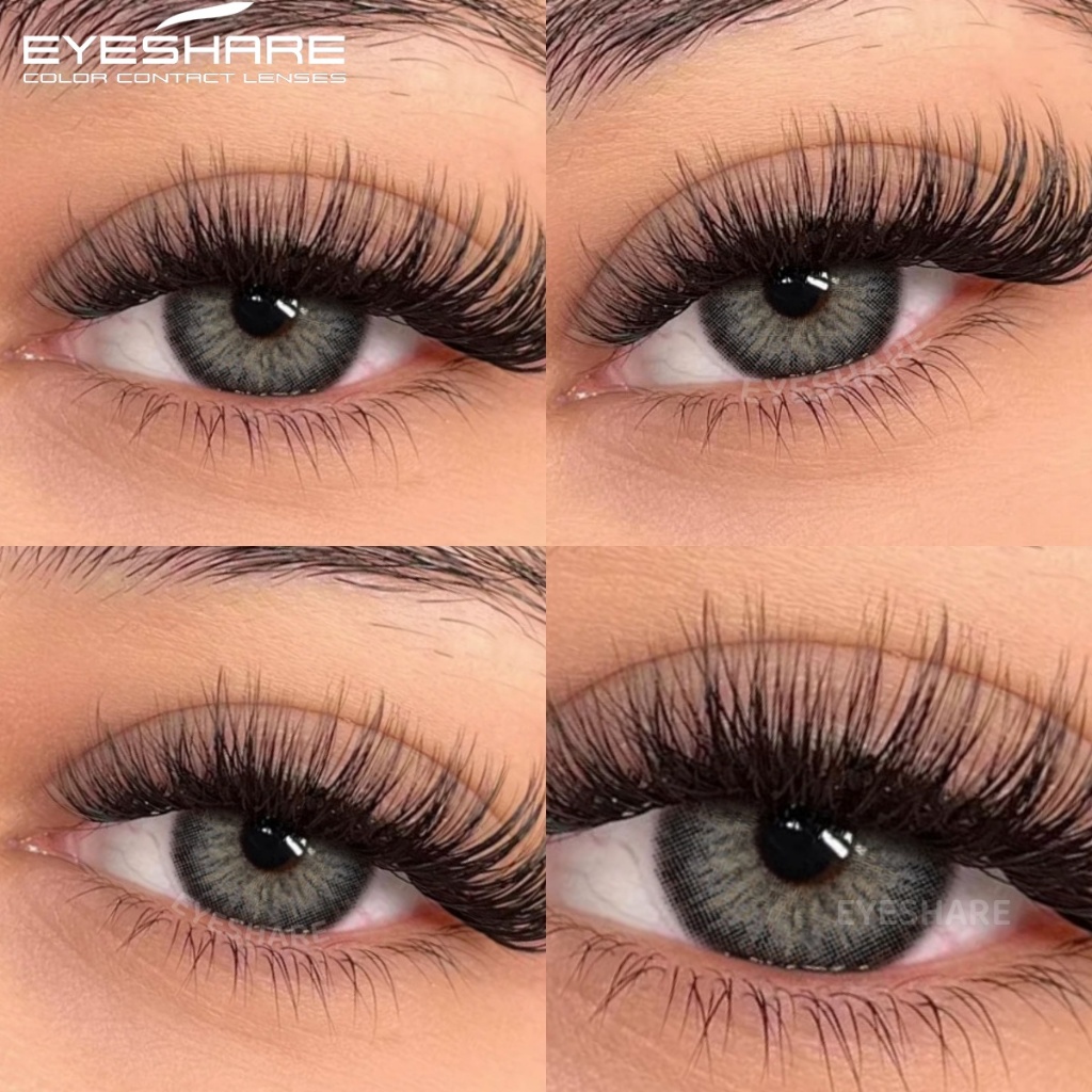 EYESHARE Envio Do Brasil Lentes De Contato Coloridas Olhos Cinza 1 Par De Decoração Cosméticos Maquiagem Uso Anual