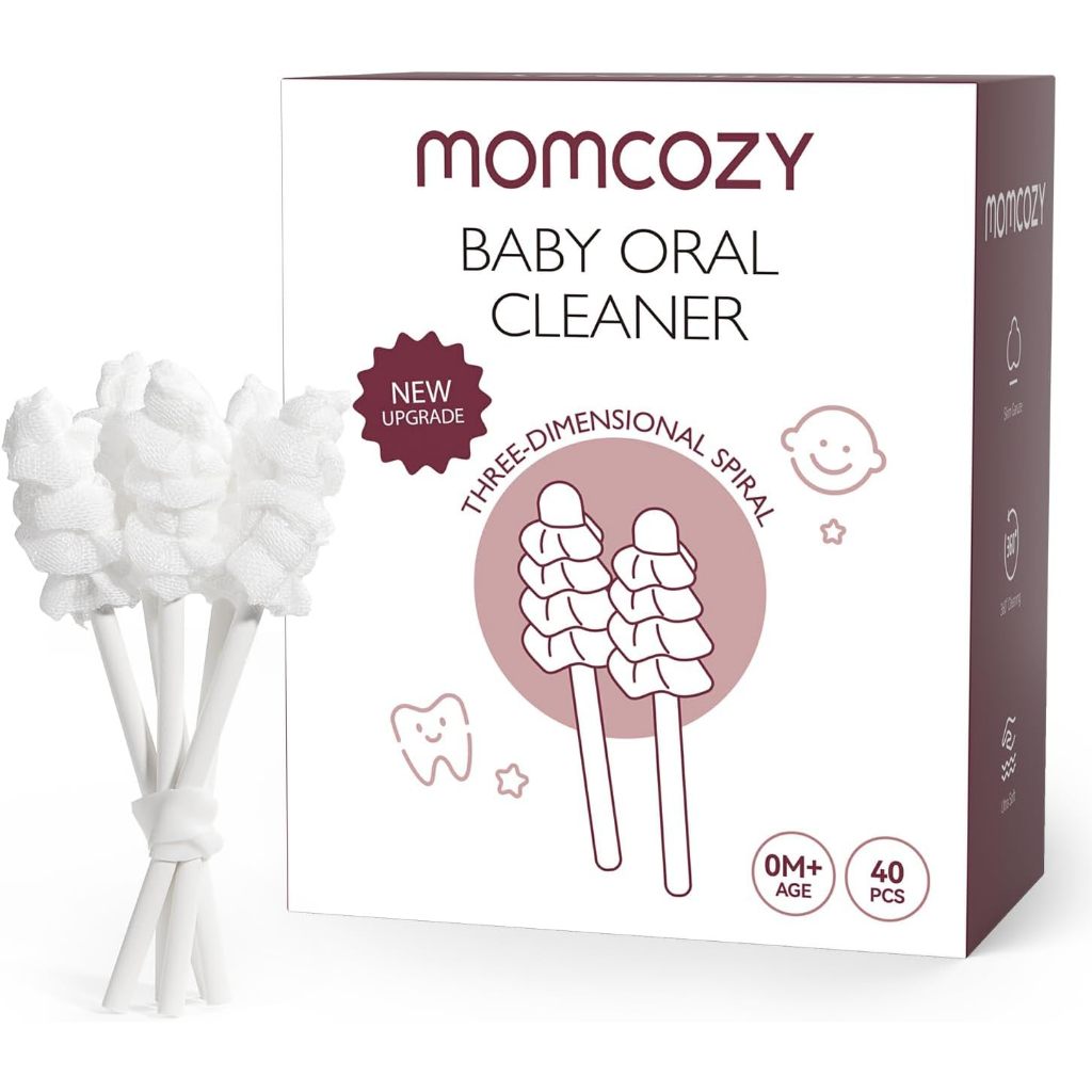 Gaze Para Limpeza De Língua De Bebê Momcozy , Limpador Oral Descartável Escova De Dentes , Infantil Gengivas Em Bastão D