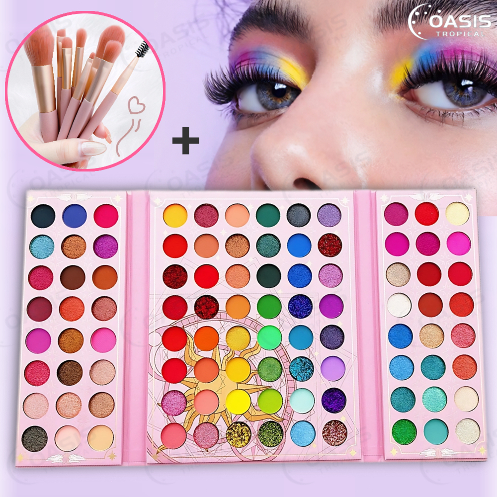 Paleta De Sombra De Olho Em 96 Cores Perolada / Fosca / Com Glitter / Longa Duração Sakura Card Captor
