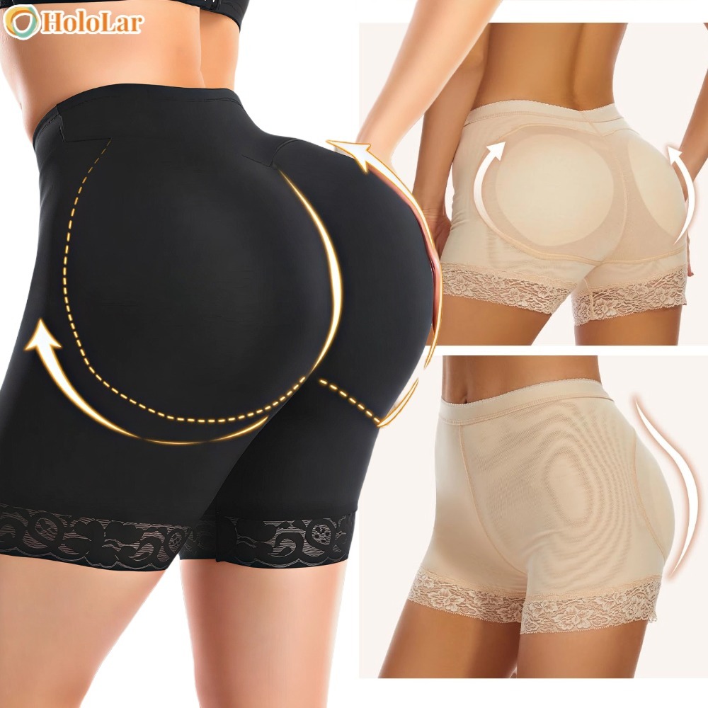 Modelador acolchoado para levantamento de bumbum para mulheres - Calcinha modeladora para realce de fourril e bumbum-HL