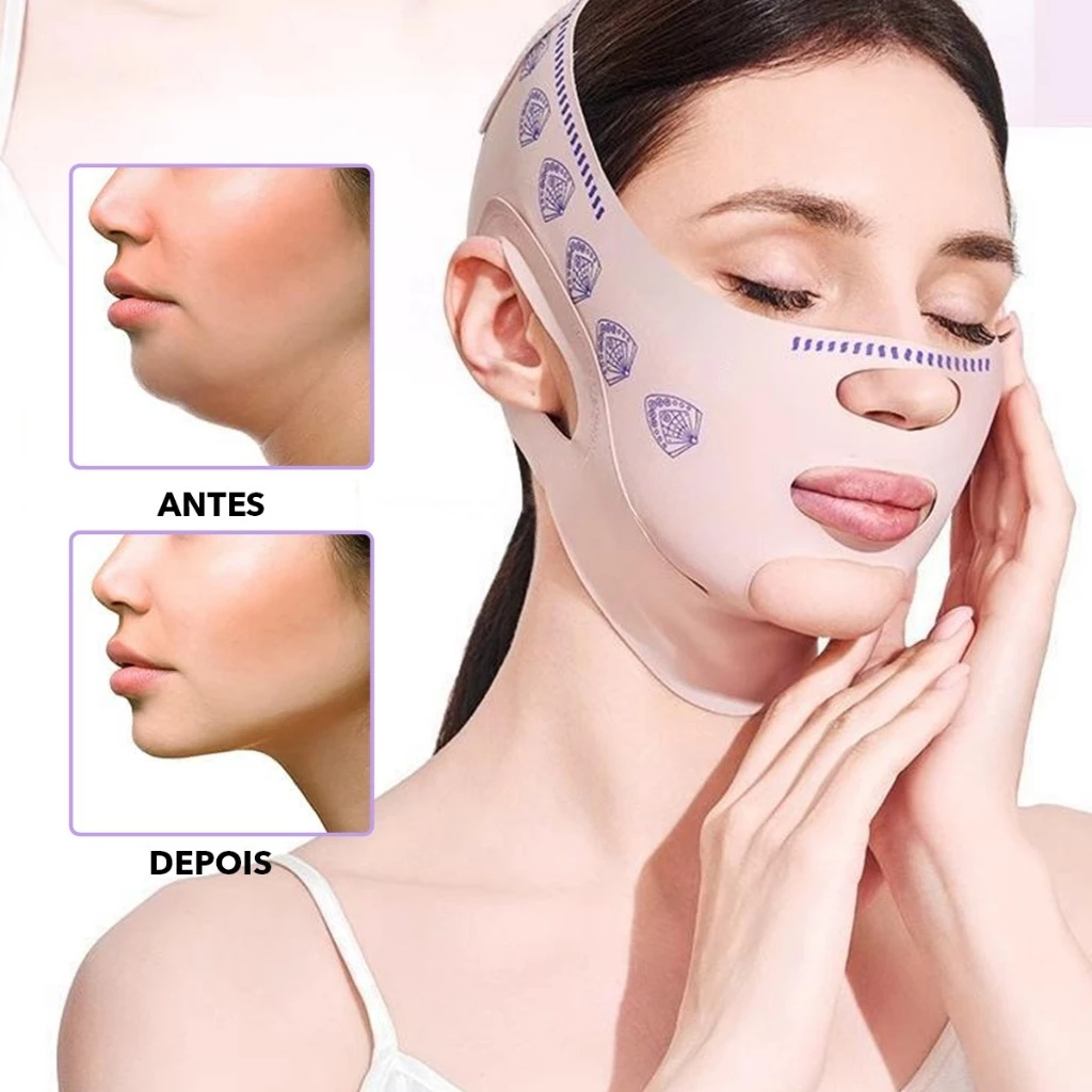 Bandagem Facial: Ferramenta para Levantamento V, Firmeza, Antienvelhecimento e Melhoria do Queixo Duplo