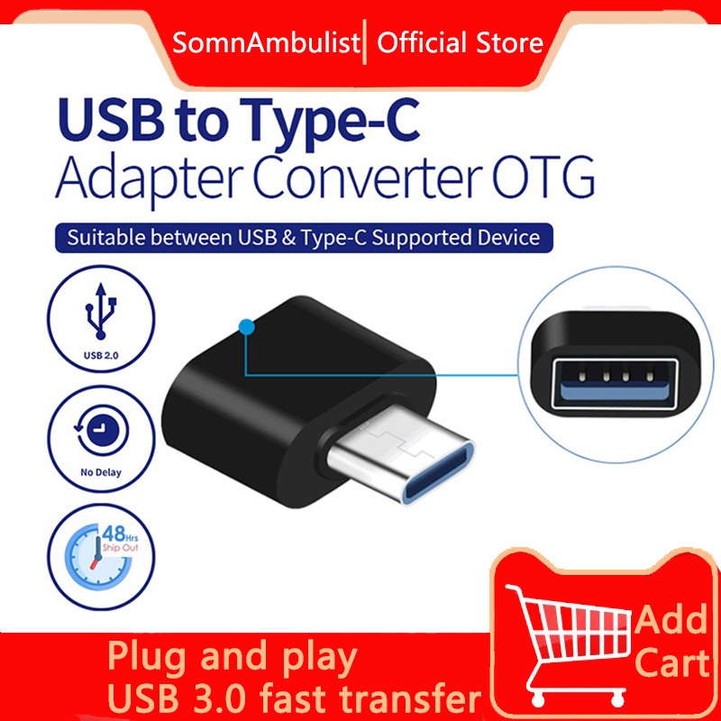 Adaptador tipo C e OTG, compatível com conversor de Driver Flash USB