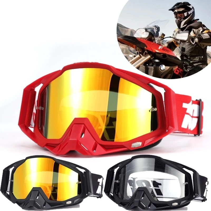 Óculos De Proteção Para 100 Motocross E Para-brisa Off-road vermelho/ Preto/ branco