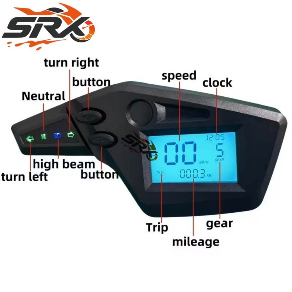 Velocímetro Digital LED Para Motomel Xmm 250 Yamaha XT 660 R XT250 XT660 XTX 660 XTX660 XT660R Medidor Odômetro