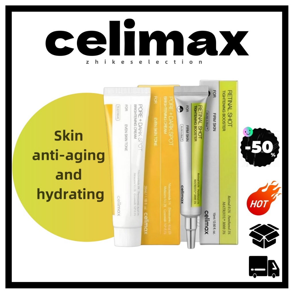 5.5 [CELIMAX] Creme Firmador Retinol 15ml + Facial Antipoluição 35ml | Duo Antienvelhecimento Para Aperto Da Pele , Desb