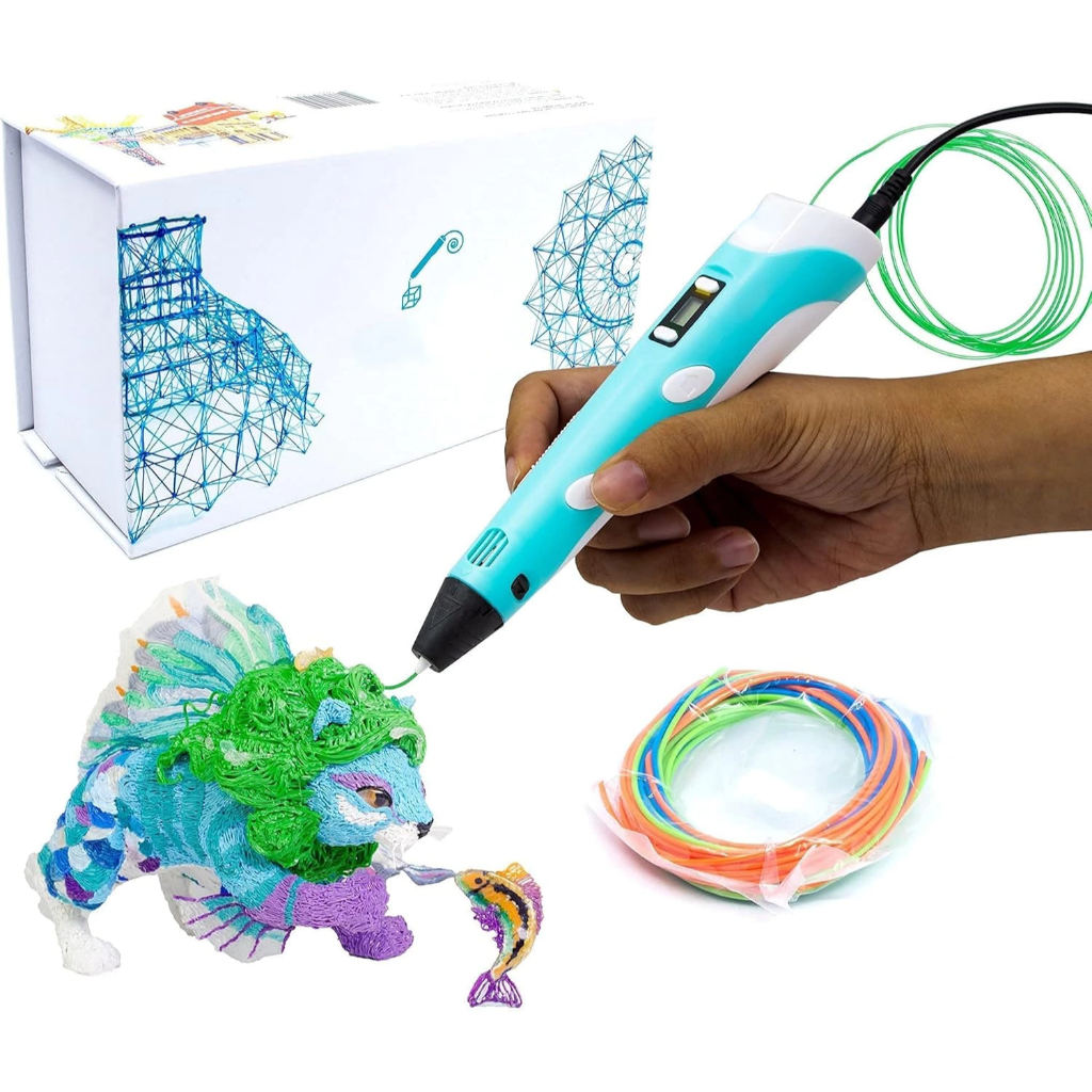 Caneta De Impressão Mágica 3D Grátis 10M DIY PLA Filamento Desenho Brinquedo Presente De Aniversário Criança