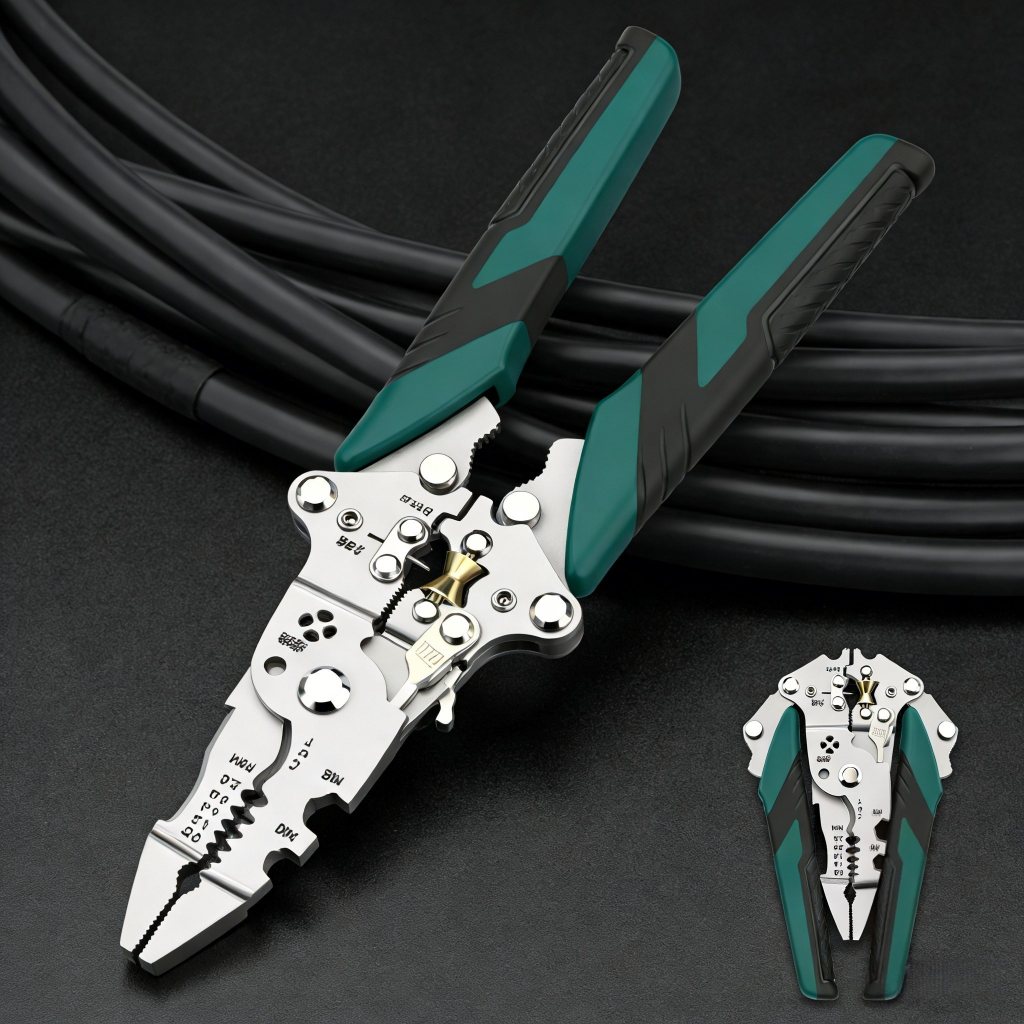 Alicate Automático Decapador Crimpador Eletricista Descacador Fios Decapador Fio Automático 18 Em 1