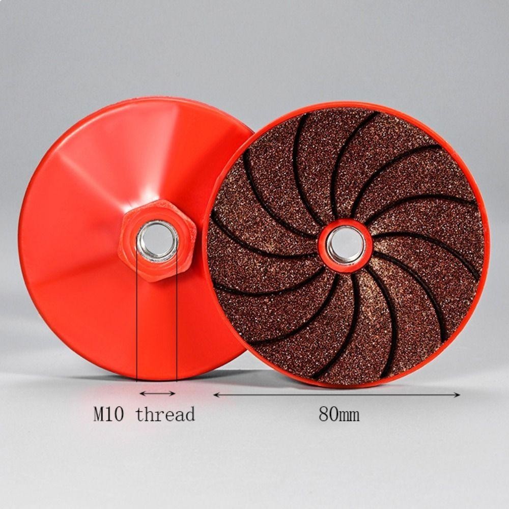 Almofada Diamantada 80mm Rosca M10 (Furo 10mm) - Para Esmerilhadeira 100, Cerâmica e Granito