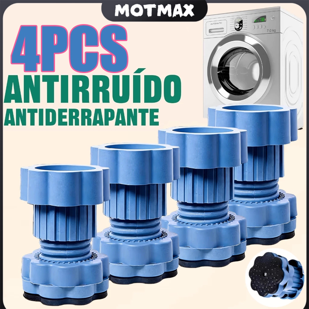 4Pçs Anti Vibração Máquina De Lavar Pés Almofadas Antiderrapante Absorção De Choque Aumentando Almofada Esteira Geladei