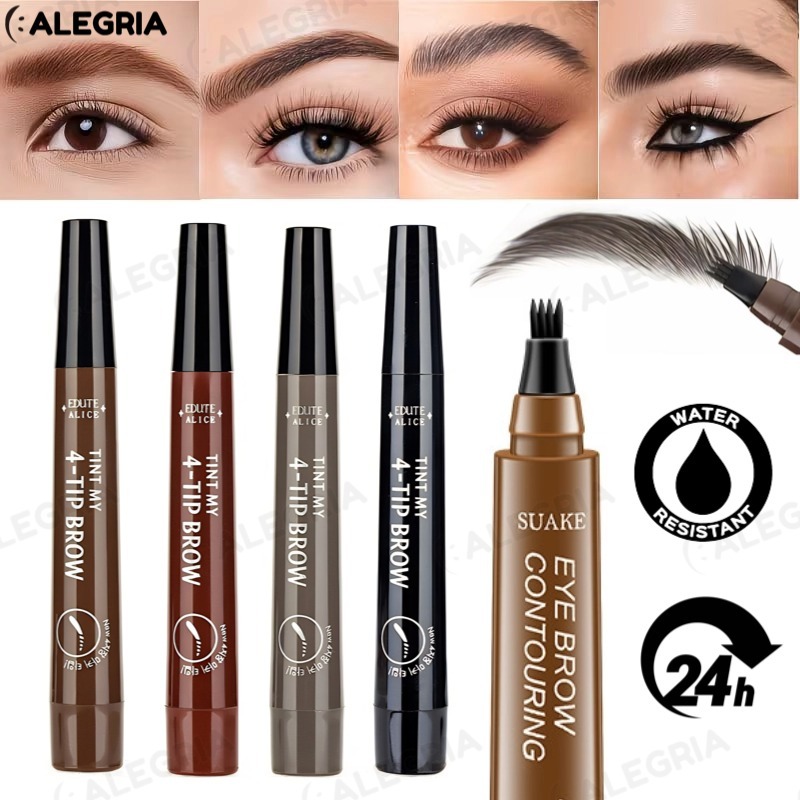 Lápis De Sobrancelha Líquido À Prova D'água De 5 Cores , De Longa Duração , Definição Natural , Maquiagem Barata 4D