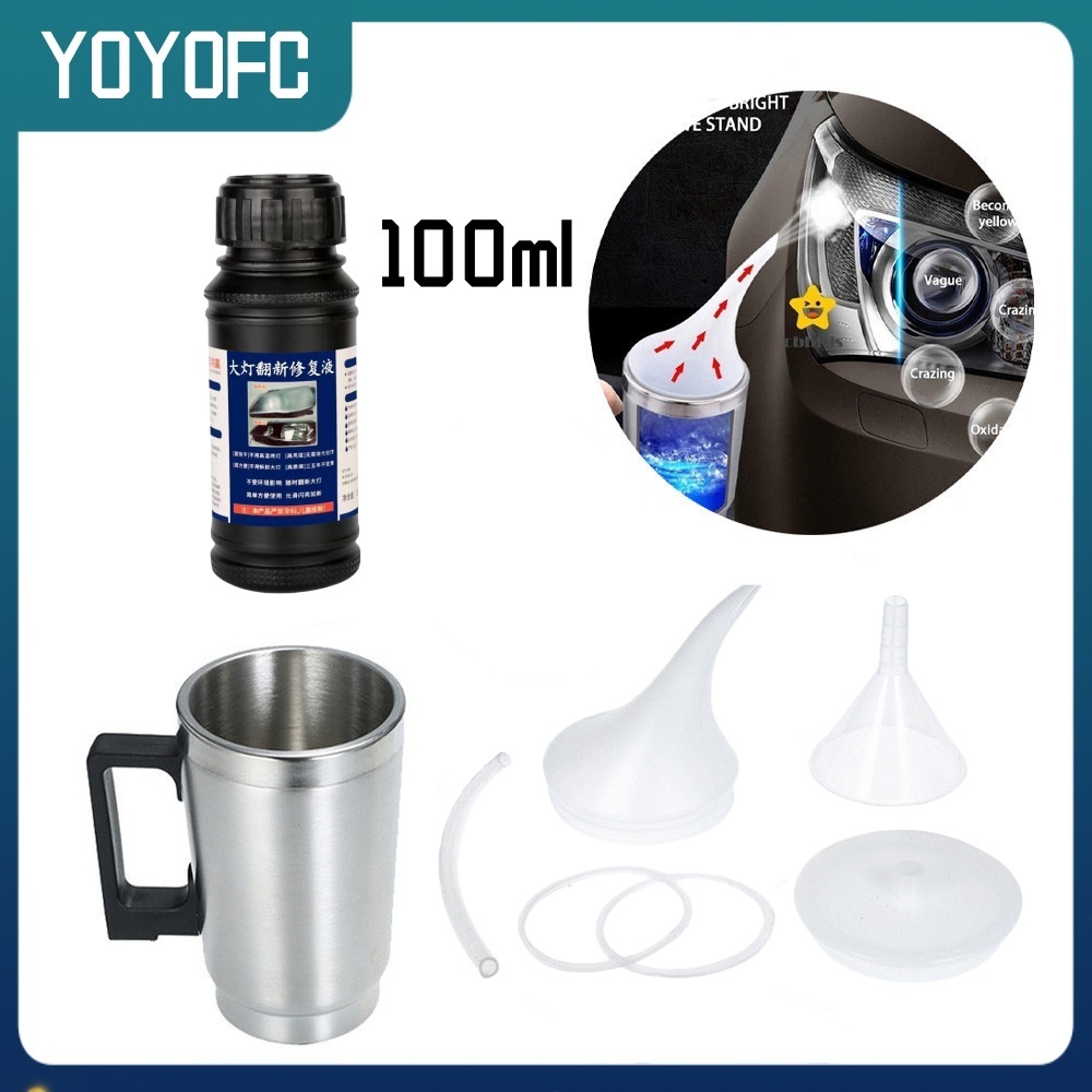 Floco De Polimento A Vapor De Polímero C Revitalizante De Farol 100ml