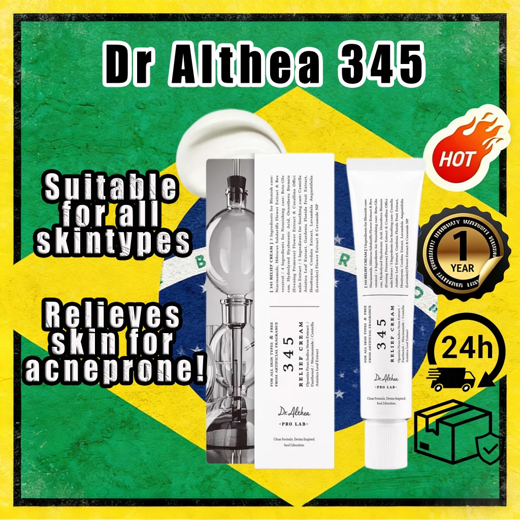5.25【Dr Althea 345】 Creme De Alívio Coreia Genuíno Clareador Hidratante Calmante Para A Pele Niacinamida 50ML