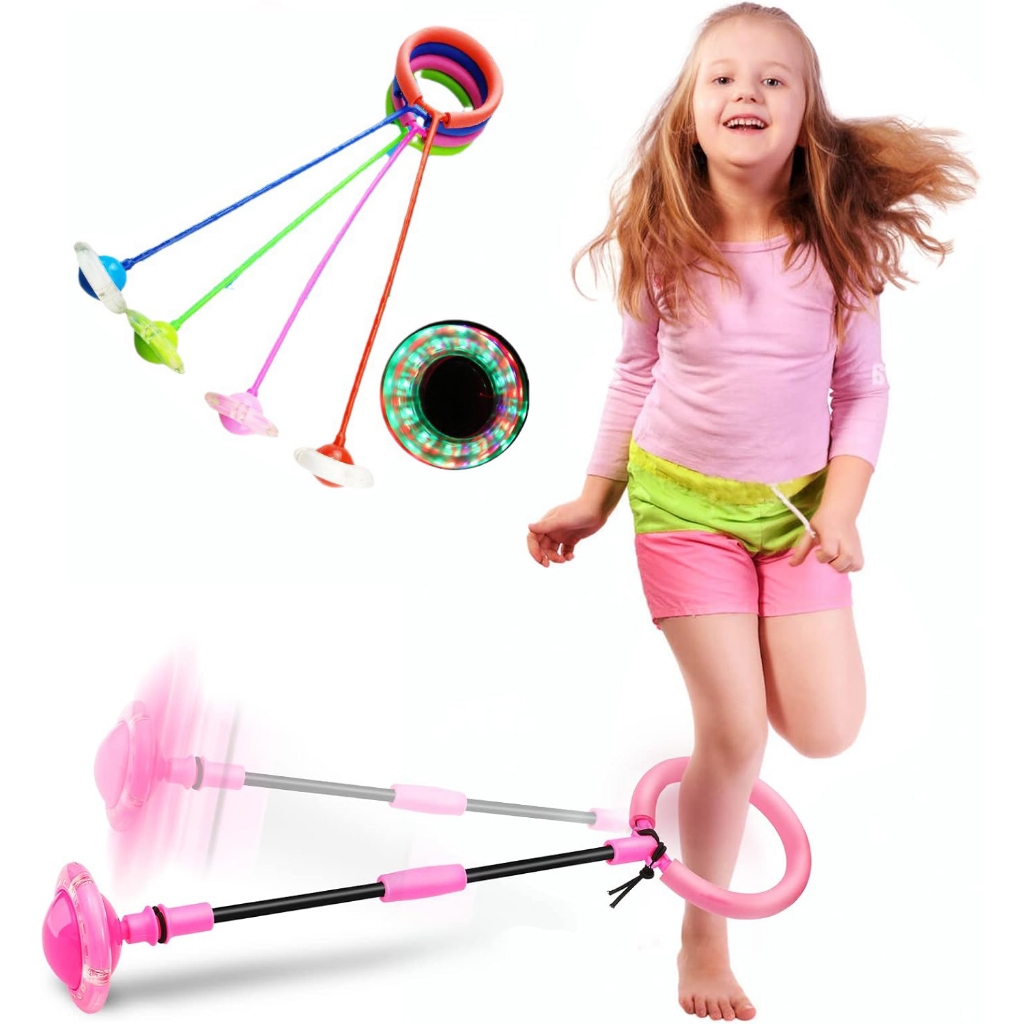 Pula Corda Giratório Com Led Gira Pula Corda LED Pisca/Pisca Brinquedo Infantil Pula Corda Exercício