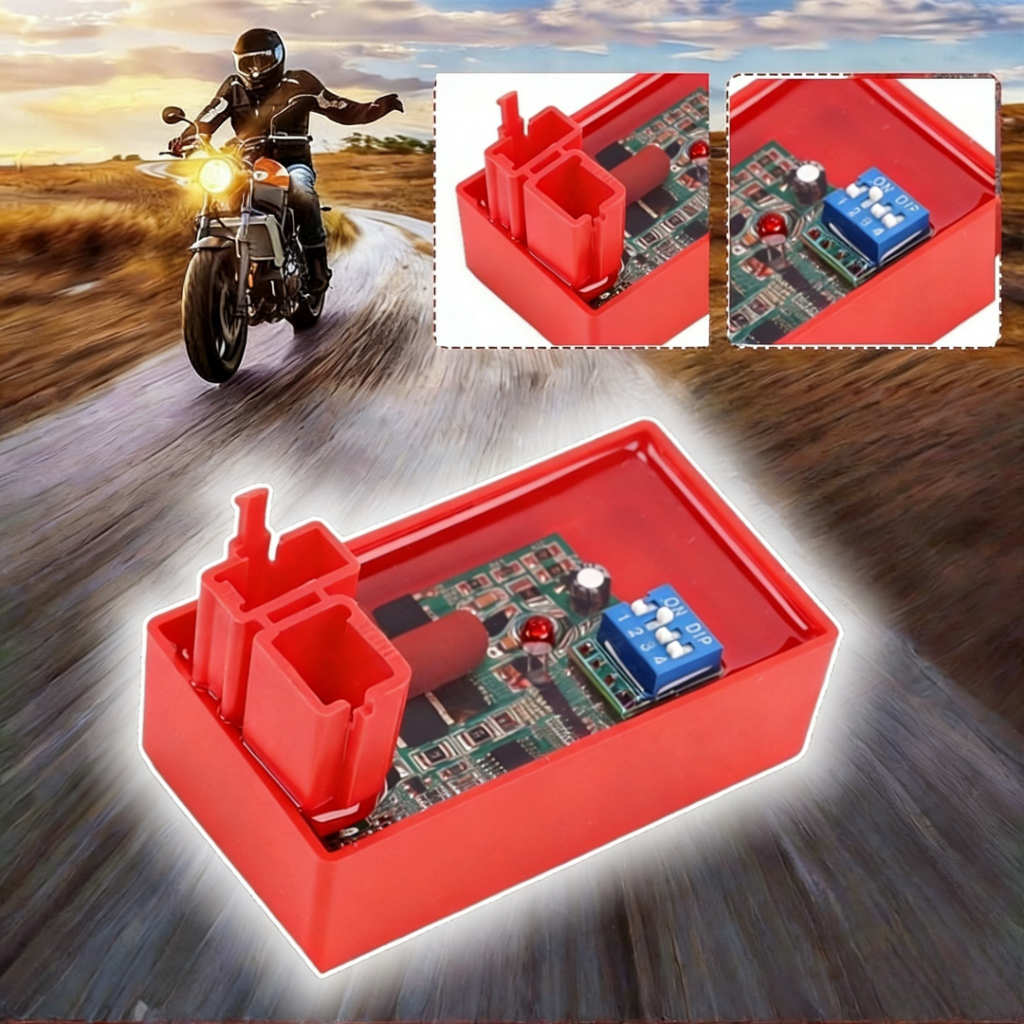 Controle de Ignição Ajustável 6 Pinos Alto Desempenho para Motocicleta CG125 AKT125 FT125 RX125 AC