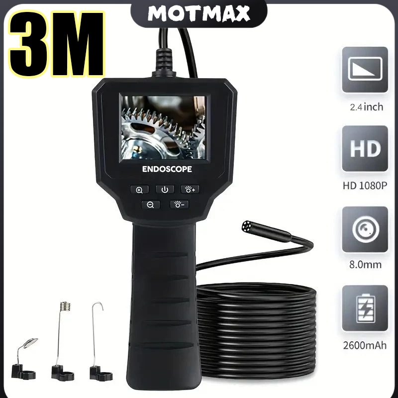 3M Endoscópio Boroscópio Sonda Câmera Diagnóstico Automotivo