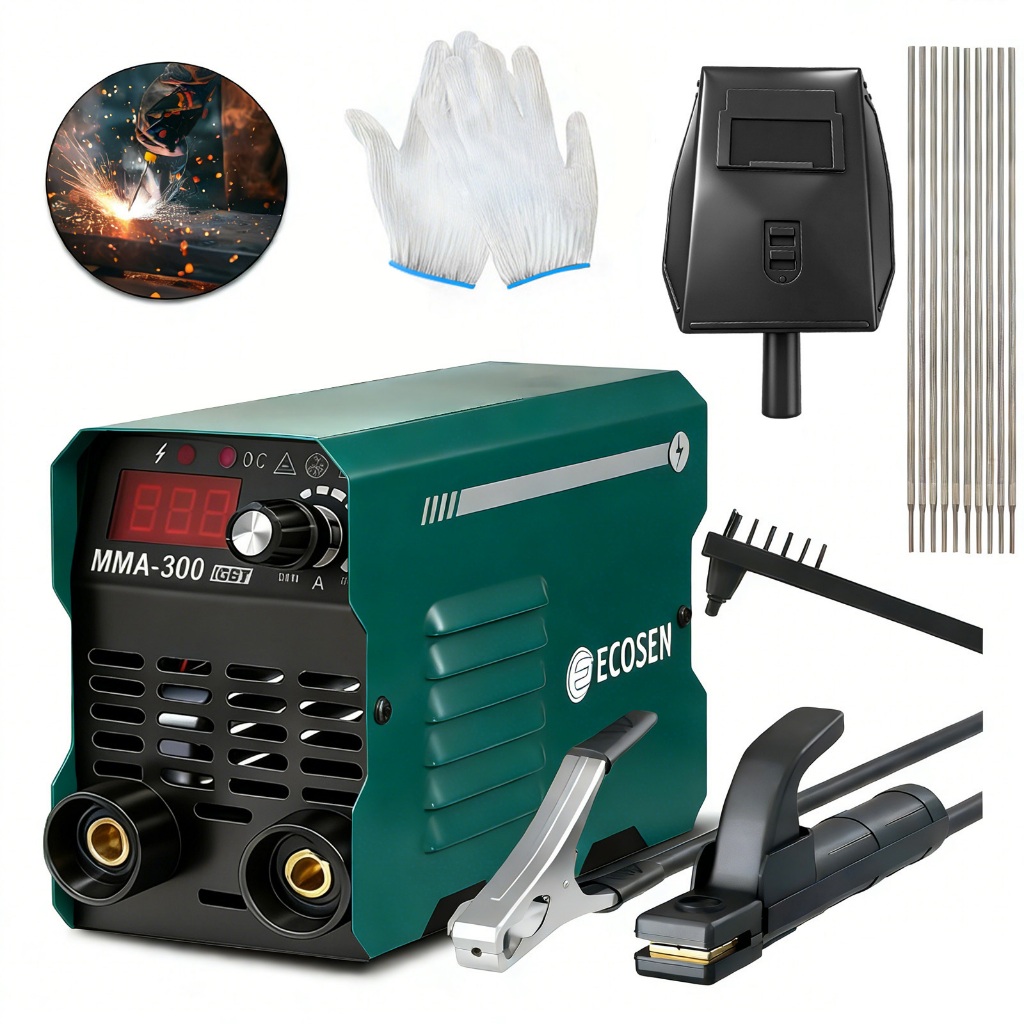 Máquina Solda Inversora Compacta MMA 300 220V Classe Proteção G Display Digital